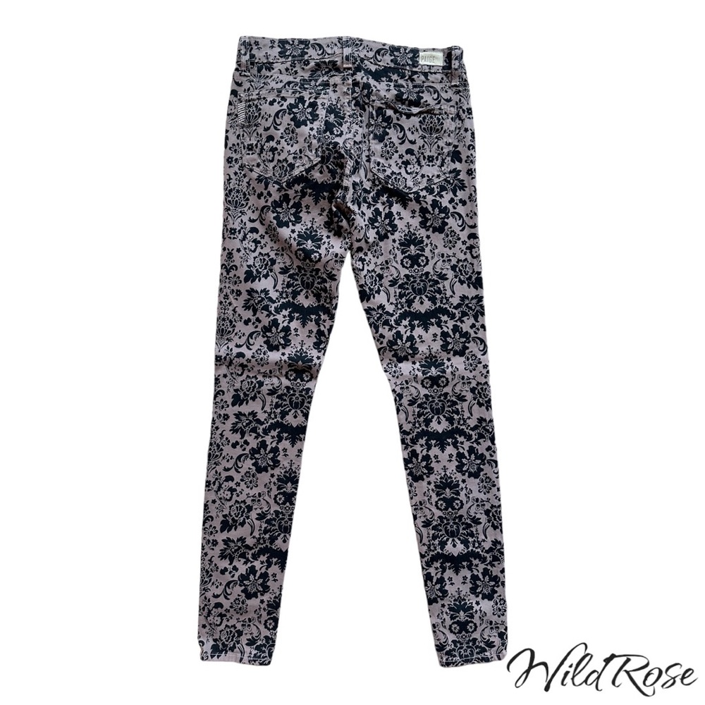 Paige Verdugo Ultra Skinny Jeans Tan Paisley Cotton Pants SZ 28 - Picture 8 of 10